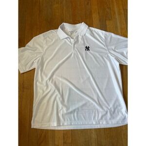 Antigua New‎ York Yankees Polo Shirt MLB Stripe XXL embroidered New no tag
